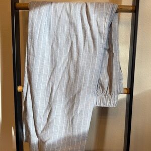 Abercrombie & Fitch Light Blue Striped Pants